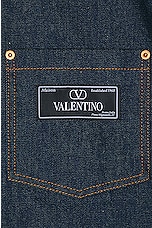 Valentino Denim Button Down Shirt in Denim, view 3, click to view large image.