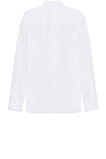 Valentino Rockstud Button Down Shirt in White, view 2, click to view large image.