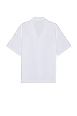 Valentino Embroidered Shirt in White, view 2, click to view large image.
