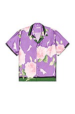 Valentino Garavani Silk Shirt in Purple | FWRD