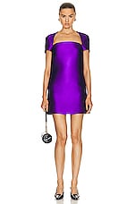 Valentino Techno Dress in Violet Blue, view 1, click to view large image.