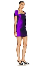 Valentino Techno Dress in Violet Blue, view 2, click to view large image.