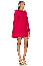 Valentino Flare Sleeve Dress in Rosso, view 2, click to view large image.