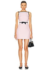Valentino Square Neck Dress in Taffy & Nero, view 1, click to view large image.