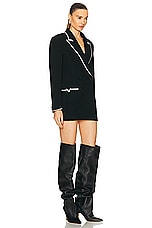 Valentino Regular Fit Blazer Dress in Nero & Silver, view 2, click to view large image.
