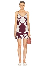 Valentino Metamorphos Couture Mini Dress in Yus Amarone & Perla, view 1, click to view large image.