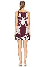 Valentino Metamorphos Couture Mini Dress in Yus Amarone & Perla, view 3, click to view large image.