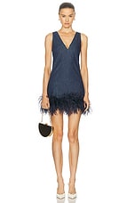 Valentino Chambray Denim Dress in Medium Blue Denim, view 1, click to view large image.