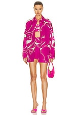Valentino Panther Short in Milk & Pink, view 4, click to view large image.