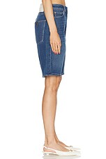 Valentino Denim Bermuda Short in Medium Blue Denim, view 3, click to view large image.