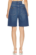 Valentino Denim Bermuda Short in Medium Blue Denim, view 4, click to view large image.