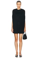 Valentino Solid Crepe Skort in Nero, view 5, click to view large image.