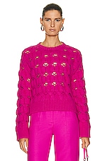 Valentino Wool Sweater in Pink, view 1, click to view large image.