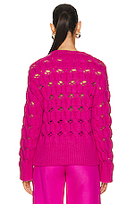 Valentino Wool Sweater in Pink, view 3, click to view large image.