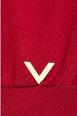 Valentino Cashmere Sweater in Rosso, view 6, click to view large image.