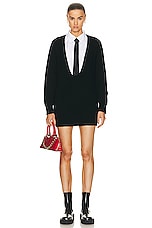 Valentino Cashmere Sweater in Nero, view 1, click to view large image.