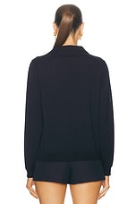 Valentino Wool Cardigan in Navy, view 4, click to view large image.