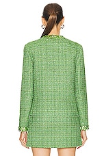 Valentino Embroidered Jacket in Ice Mint Lurex, view 3, click to view large image.