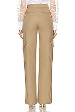 Valentino Cargo Pant in Beige, view 3, click to view large image.