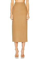 Valentino Midi Skirt in Old Ginger, view 1, click to view large image.