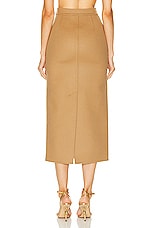 Valentino Midi Skirt in Old Ginger, view 3, click to view large image.