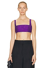 Valentino Mini Bandana Top in Astral Purple, view 1, click to view large image.