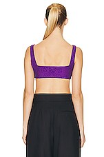 Valentino Mini Bandana Top in Astral Purple, view 3, click to view large image.
