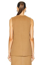 Valentino Solid Vest in Old Ginger, view 3, click to view large image.