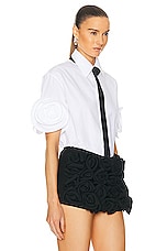 Valentino Button Down Shirt in Bianco Ottico, view 2, click to view large image.