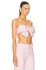Valentino Bow Bra Top in Taffy, view 2, click to view large image.