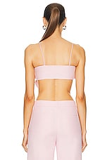 Valentino Bow Bra Top in Taffy, view 3, click to view large image.