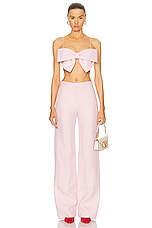 Valentino Bow Bra Top in Taffy, view 4, click to view large image.
