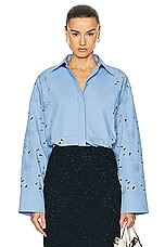 Valentino Anemone Shirt in Iris Lilac, view 1, click to view large image.