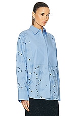 Valentino Anemone Shirt in Iris Lilac, view 2, click to view large image.