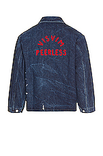 Visvim Baker Coverall Dry Denim Jacket in Blue | FWRD