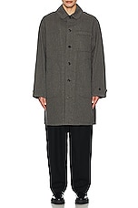 Visvim Pointer Coat in Grey, view 3, click to view large image.