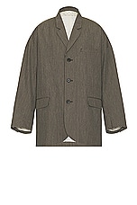 Visvim Hammons Santome Jacket in Charcoal, view 1, click to view large image.