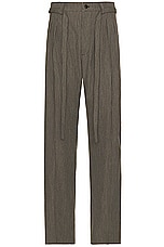 Visvim Hakama Santome Pants in Charcoal, view 1, click to view large image.
