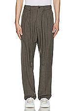 Visvim Hakama Santome Pants in Charcoal, view 4, click to view large image.