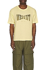 Visvim Heritage Tee in Yellow, view 3, click to view large image.
