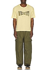 Visvim Heritage Tee in Yellow, view 4, click to view large image.