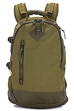Visvim Cordura 20l Backpack in Olive, view 1, click to view large image.