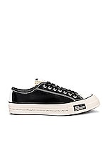Visvim Skagway Lo Sneaker in Black, view 1, click to view large image.