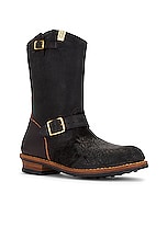Visvim T.w.o. Folk Boot in Black, view 2, click to view large image.