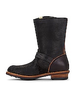 Visvim T.w.o. Folk Boot in Black, view 5, click to view large image.