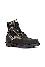 Visvim 7 Hole '73-Folk in Black, view 2, click to view large image.