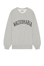 WACKO MARIA Middle Weight Sweat Shirt Type-1 in Gray, view 1, click to view large image.