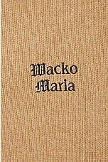 WACKO MARIA Classic Crew Neck Sweater in Beige, view 3, click to view large image.