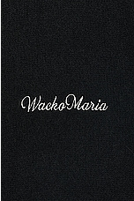 WACKO MARIA Mohair Crew Neck Sweater in Black, view 3, click to view large image.