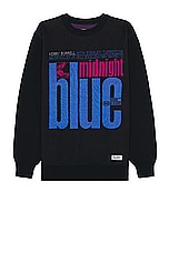 WACKO MARIA Blue Note Jacquard Sweater in One, view 1, click to view large image.